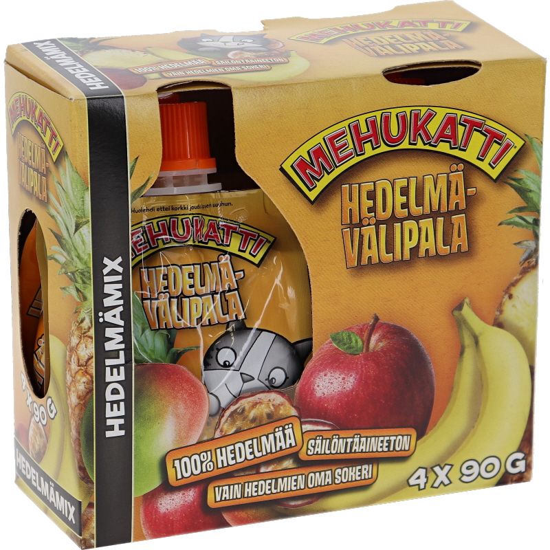 Hedelmämix Hedelmävälipala, 4 x 90 g, Mehukatti | Matsmart