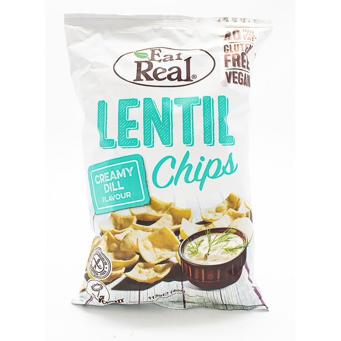 Eat Real Lentil Creamy Dill Flavoured Chips 113g, 113g from Eat Real