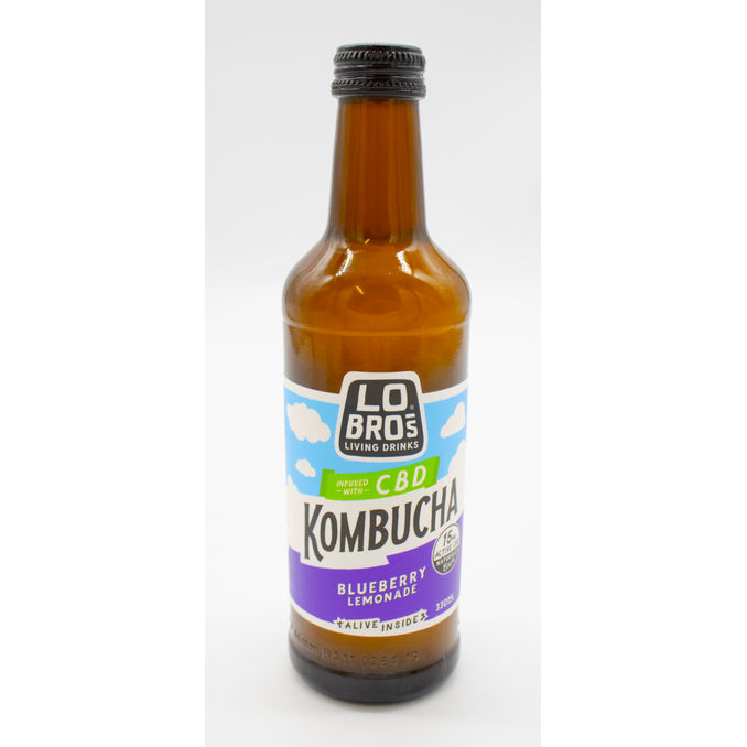 Lo Bros CBD Kombucha Blueberry Lemonade 330ml, 330ML from Lo Bro's