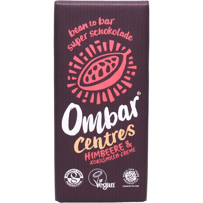 Ombar Raw BIO Vegane Schokolade Himbeere & Kokos