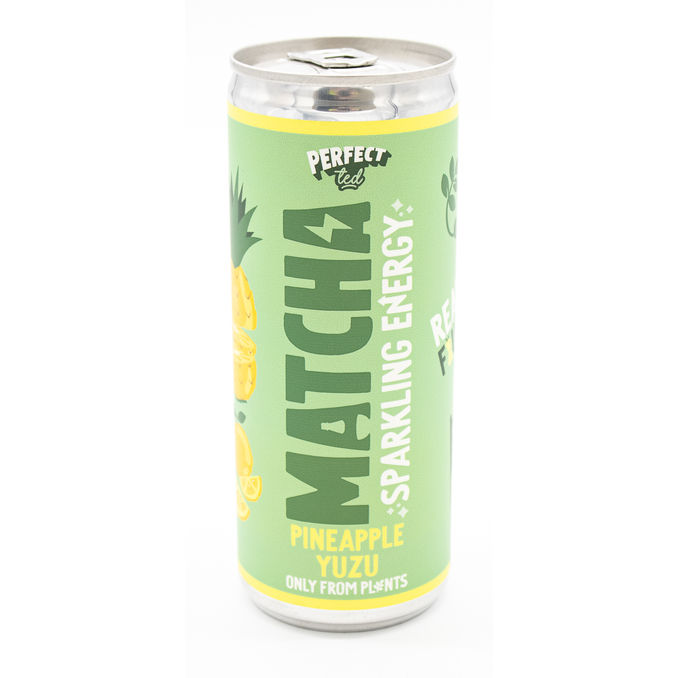 Perfect Ted Matcha-Powered Pineapple & Yuzu Energy Drink 250ml, 250ml