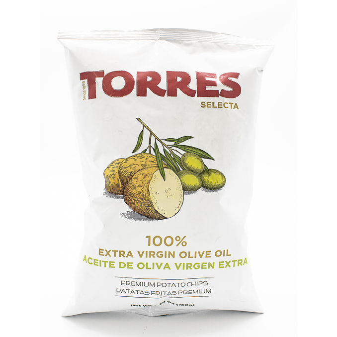 Brindisa Torres Crisps Olive Oil 125g, 125G from Torres | Motatos