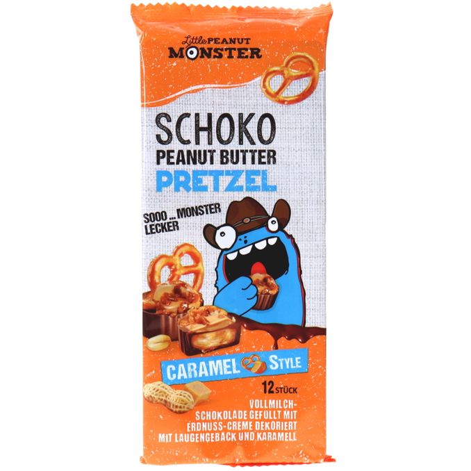 Little Peanut Monster Schoko Peanut Butter Pretzel Caramel Style