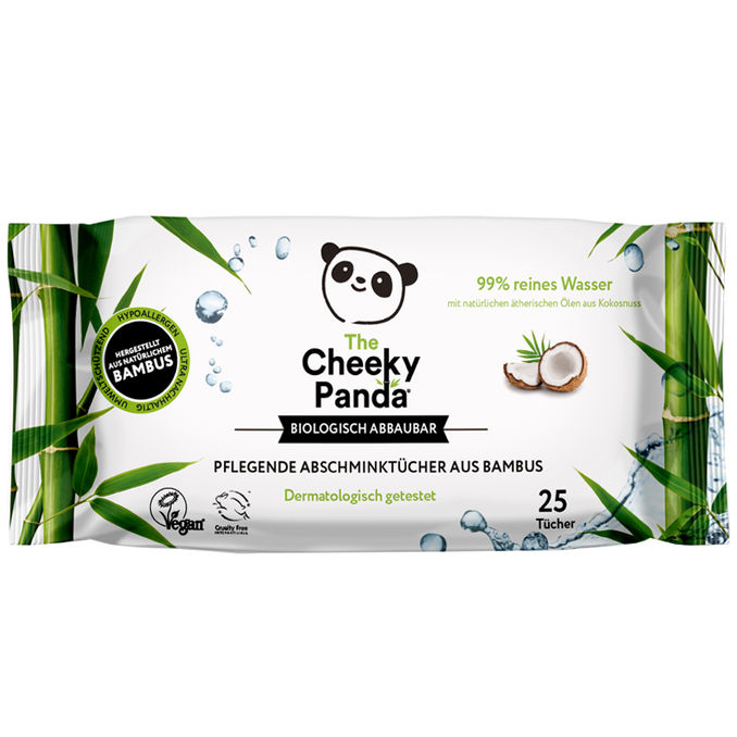 The Cheeky Panda Bambus-Abschminktücher mit Kokosnussduft