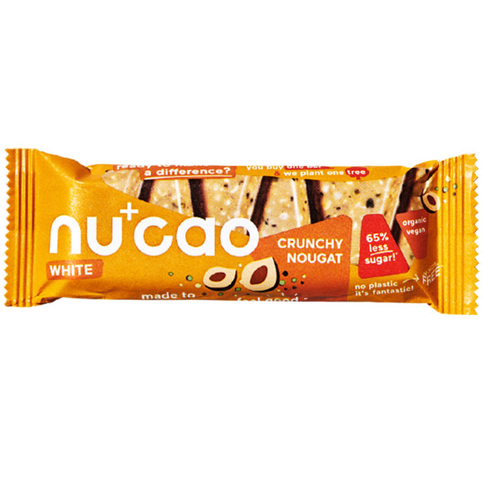 nucao BIO Schokoriegel Crunchy Nougat White