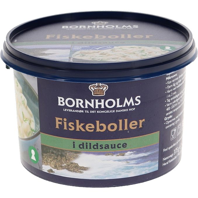 Bornholms Fiskeboller i dildsauce 375g