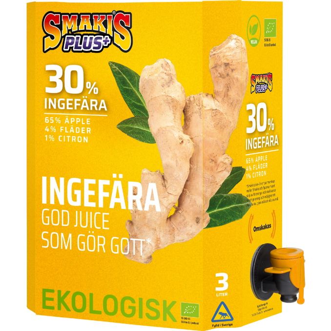 Smakis Plus Ingefærjuice Økologisk