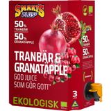 Bedst før: 11.02.2027 Smakis Plus Øko Granatæble & Tranebær Juice 3 L