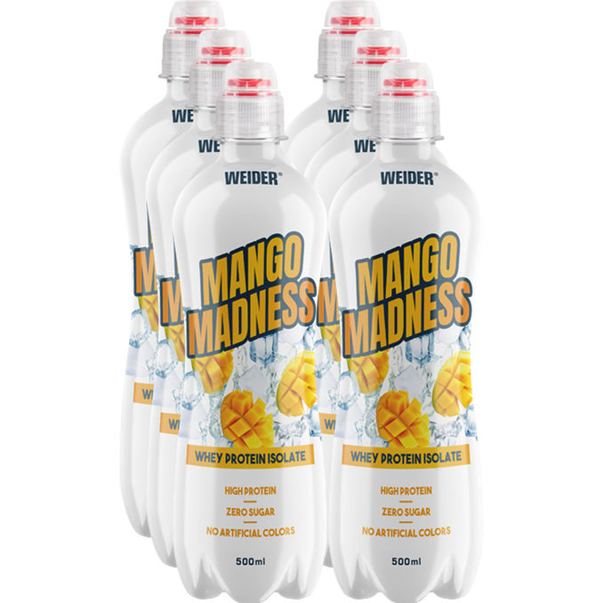 Weider Whey Protein Isolate Mango Madness, 6er Pack (EINWEG) zzgl. Pfand