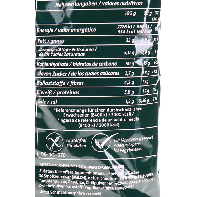 Chipsfrisch Hot Chili Mayo Style, 175g von Funny Frisch Motatos