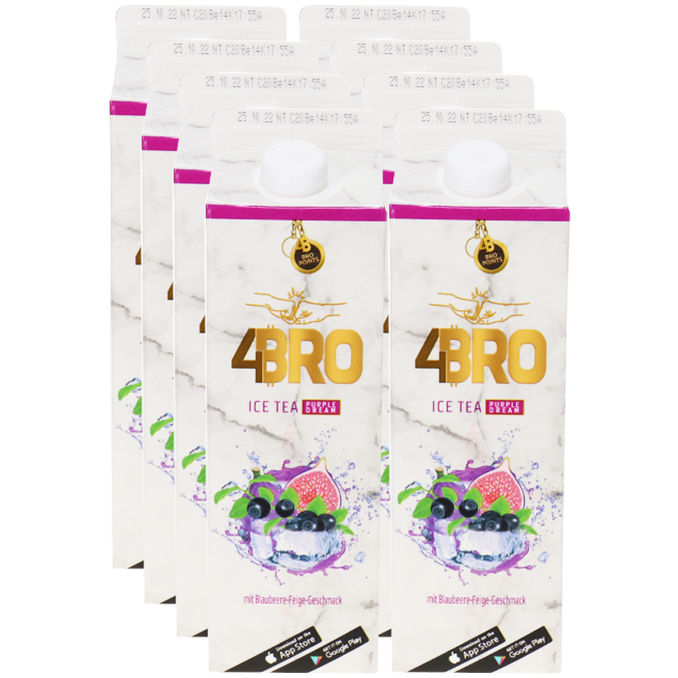 4Bro Eistee Blaubeere & Feige, 8er Pack