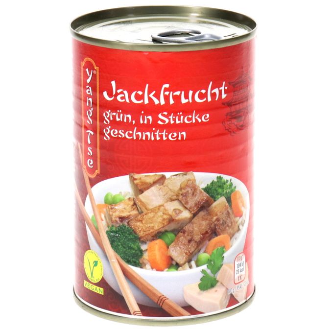Yang Tse Jackfrucht in Stücken, grün