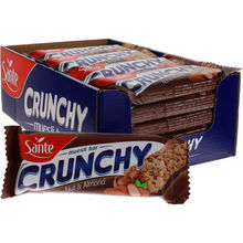 Crunchy Bar med mandler og chokolade