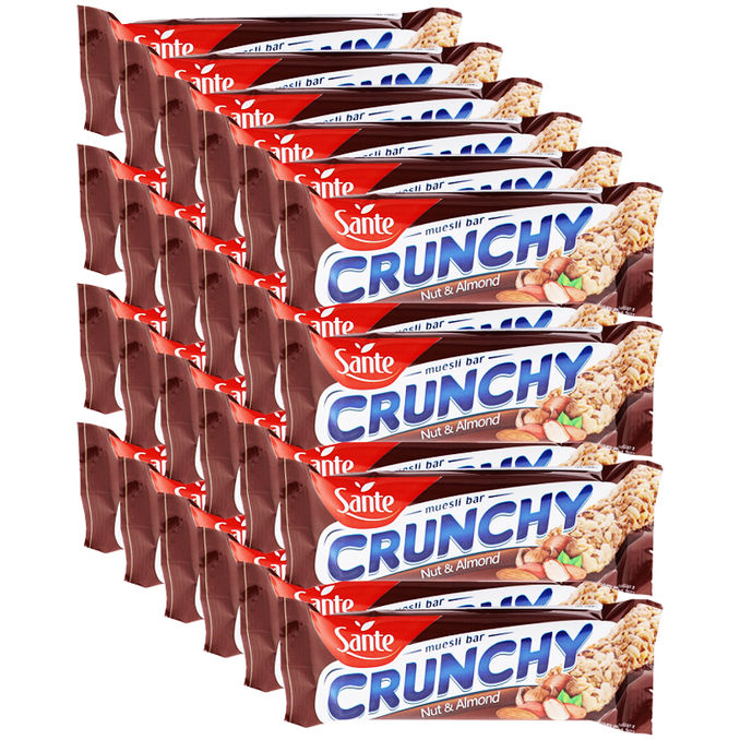 Sante Crunchy Riegel Nuss, Mandel & Schokolade, 25er Pack