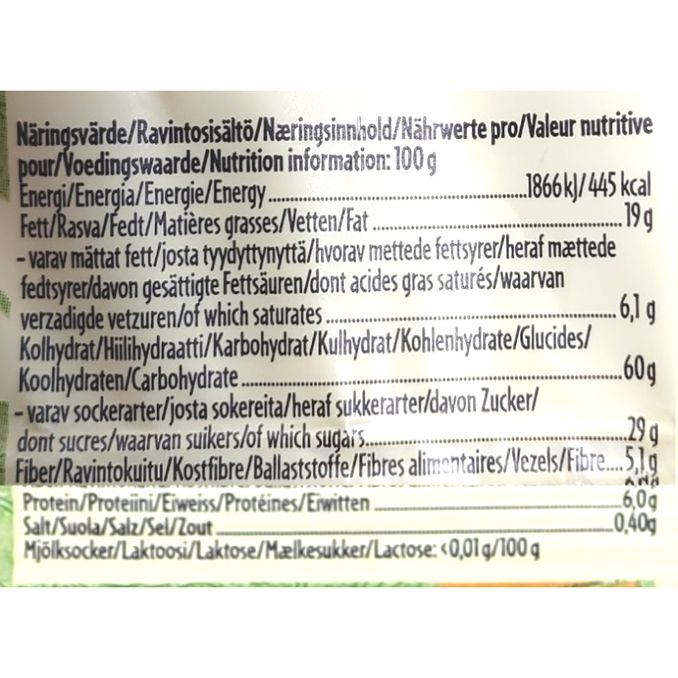 Semper Flapjack Cranberry & Pumpkin Seeds 85g, 85 g fra Semper Motatos