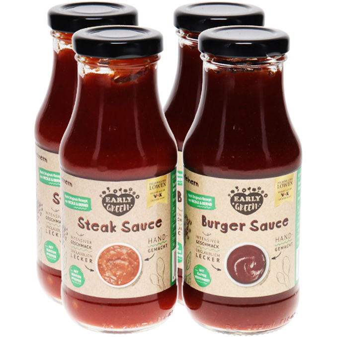 Early Green Burgersauce & Steaksauce, 4er Pack