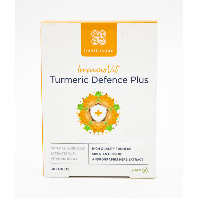 Healthspan ImmunoVit Turmeric Defence Plus (30 Tablets), 30 Tablets