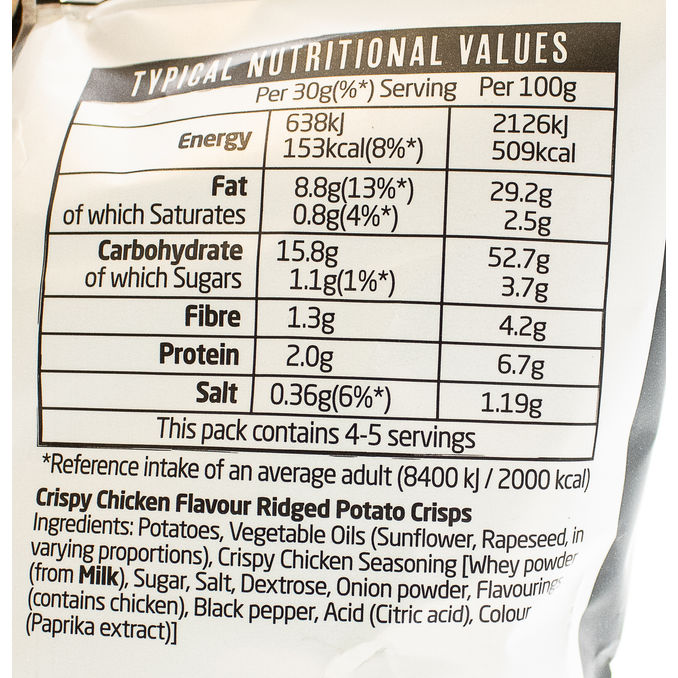 Walkers Max Crispy Chicken Sharing Crisps 140g, 140g from Walkers Motatos