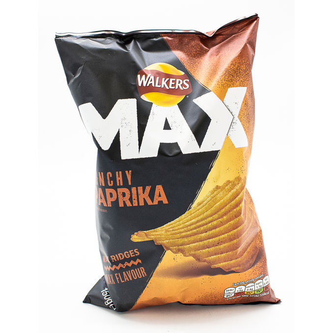 Walkers Max Paprika Sharing Crisps 150g, 150g from Walkers Motatos