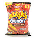 null Wotsits Crunchy Flaming Hot Snacks 60g