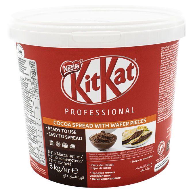 Kit Kat Chocolate Spread 3kg Large Tub, 3kg from Nestle Motatos