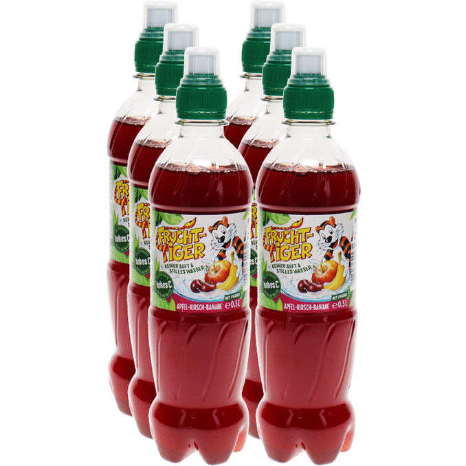 Fruchttiger FruchtTiger Apfel-Kirsch-Banane, 6er Pack (EINWEG) zzgl. Pfand