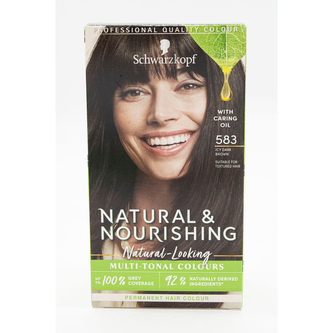 Schwarzkopf Natural & Nourishing Vegan Brown Hair Dye Icy Dark Brown