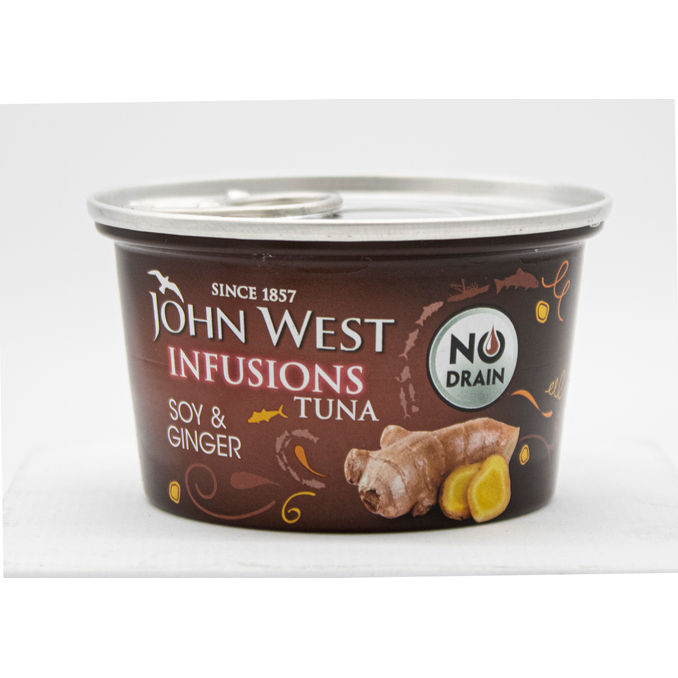 John West Tuna Infusions With Soy & Ginger 80g, 80g from John West