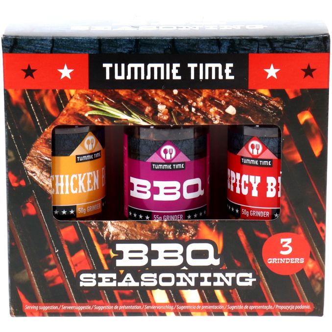 Tummie Time BBQ Gewürze, 3er Pack
