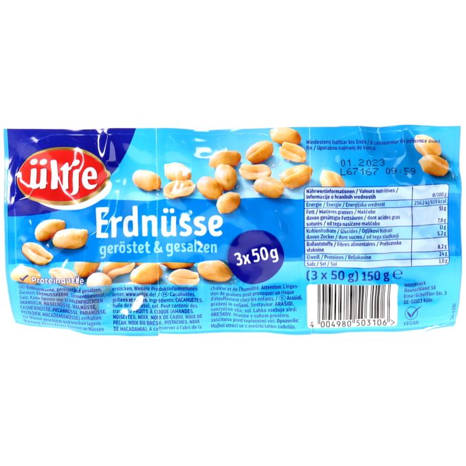 Ültje Erdnüsse, geröstet & gesalzen (Snackpack)