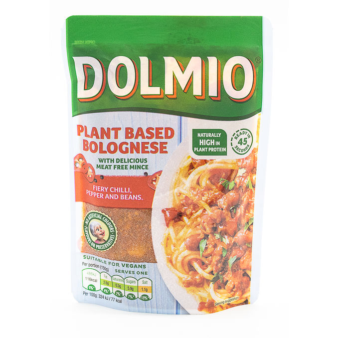 Dolmio Vegan Pasta Sauce Fiery Chilli, Pepper & Beans 150g, 150g from Dolmio  | Motatos