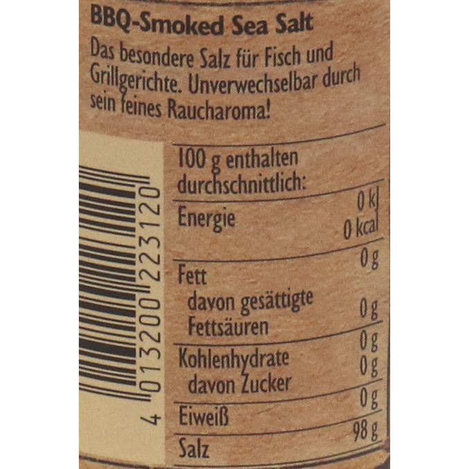 Zutaten & Nährwerte: BBQ-Smoked Sea Salt