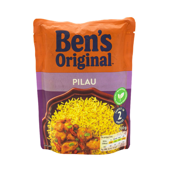 Bens Original Pilau Microwave Rice 250g, 250g from Dolmio Motatos