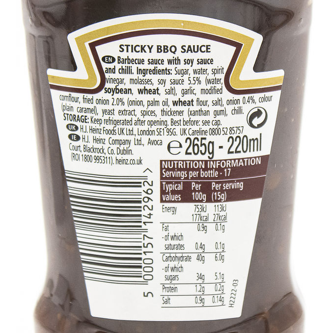 Heinz Korean Style Sticky BBQ Sauce 265g, 265g from Heinz | Motatos