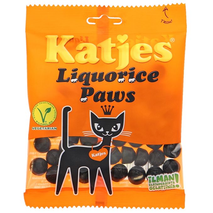 Katjes Kat Liquorice Paws 110g