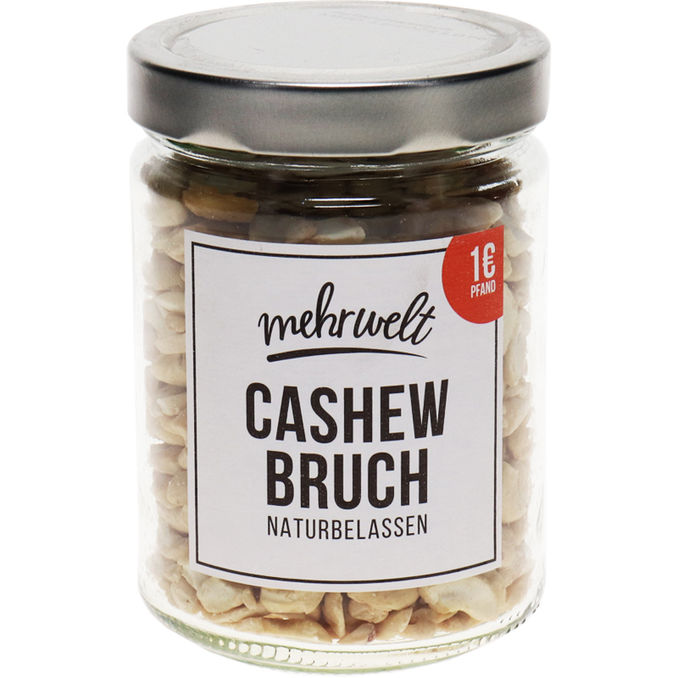 mehrwelt BIO Cashewbruch im Pfandglas