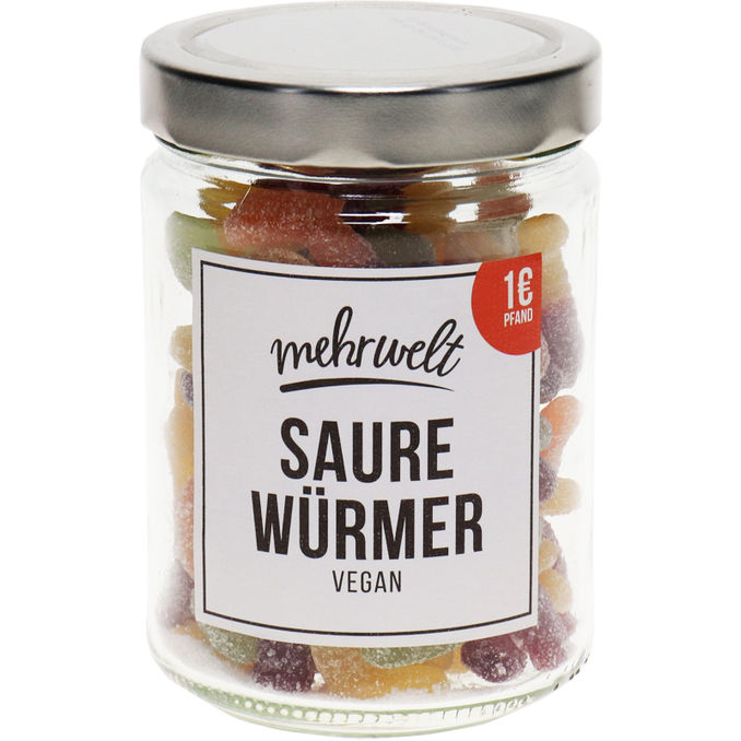 mehrwelt BIO Saure Würmer (inkl. Glas)