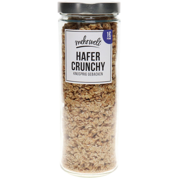 mehrwelt BIO Hafer Crunchy im Pfandglas