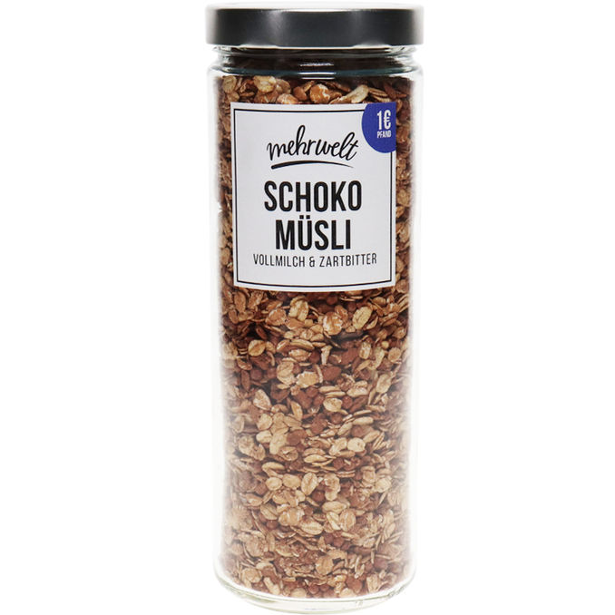 mehrwelt BIO Schoko Müsli im Pfandglas