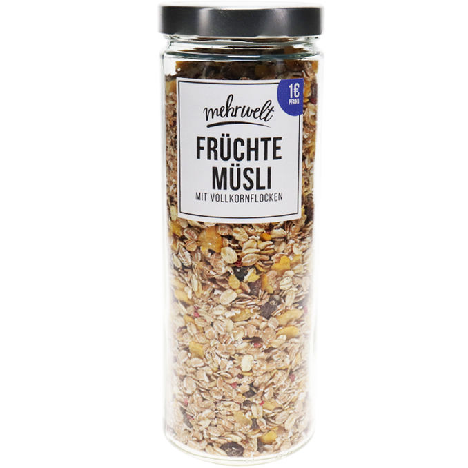 mehrwelt BIO Früchte Müsli im Pfandglas