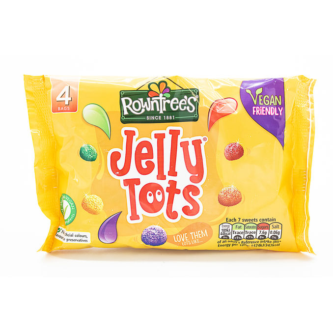 Rowntree's Jelly Tots Multipack 4 x 28g, 4 x28g from Jelly Beans Motatos