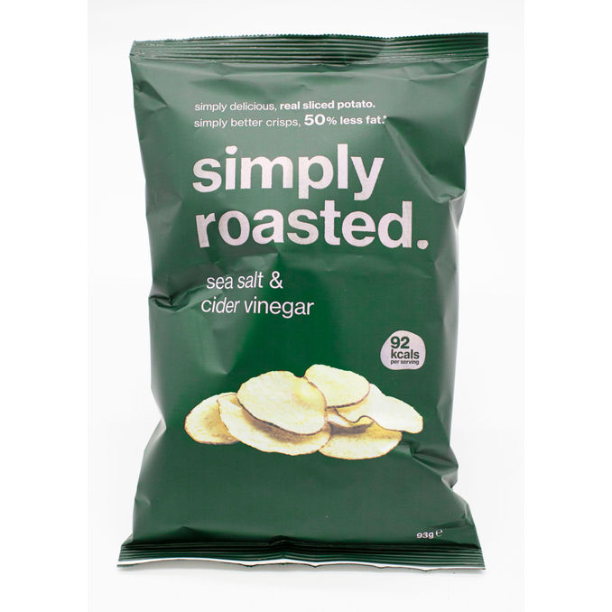 Simply Roasted Sea Salt & Cider Vinegar Crisps 93g, 93g from Simply