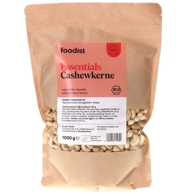 Foodist BIO Cashewkerne (Bigpack)