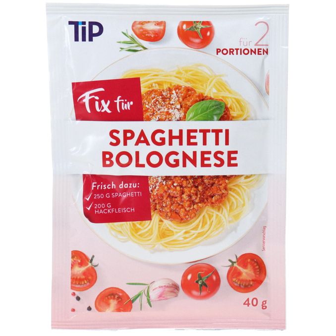 Tip Fix für Spaghetti Bolognese