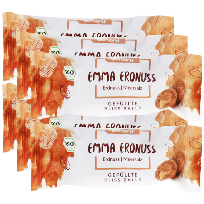Oatsome BIO Gefüllte Bliss Balls Emma Erdnuss