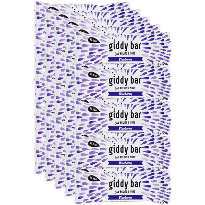Giddy Bar Proteinriegel Blaubeere, 25er Pack