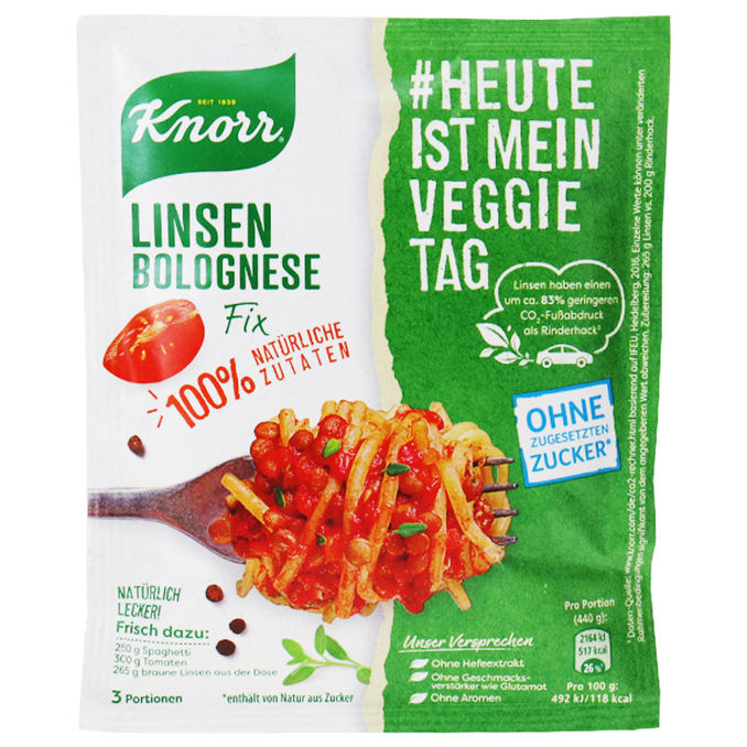 Knorr Linsen Bolognese