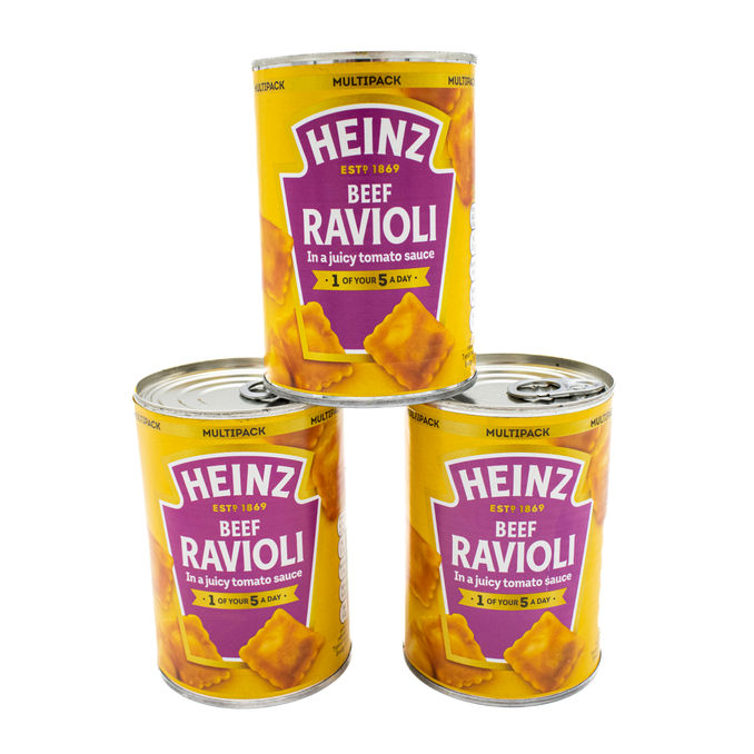 Heinz Beef Ravioli in Tomato Sauce 3 x 400g, 4 x 400g from Heinz Motatos