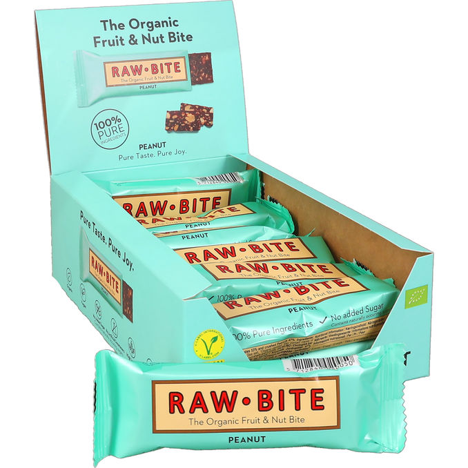 Rawbites Raw Bar Jordnöt 12-pack