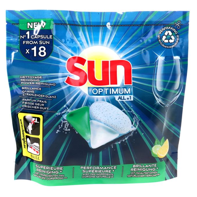 Sun Spülmaschinen-Tabs Optimum All-in-1 Lemon